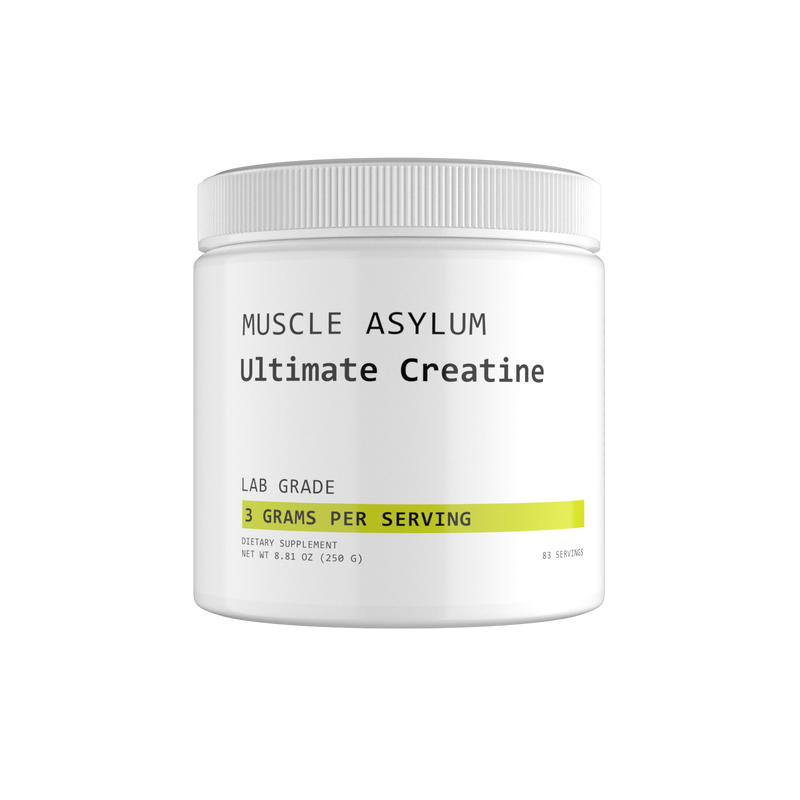 Muscle Asylum CreaGain Creatine Powder 3g - Pure Creatine Supplement for Muscle Growth, Recovery, Strength, and Performance - 83 Servings