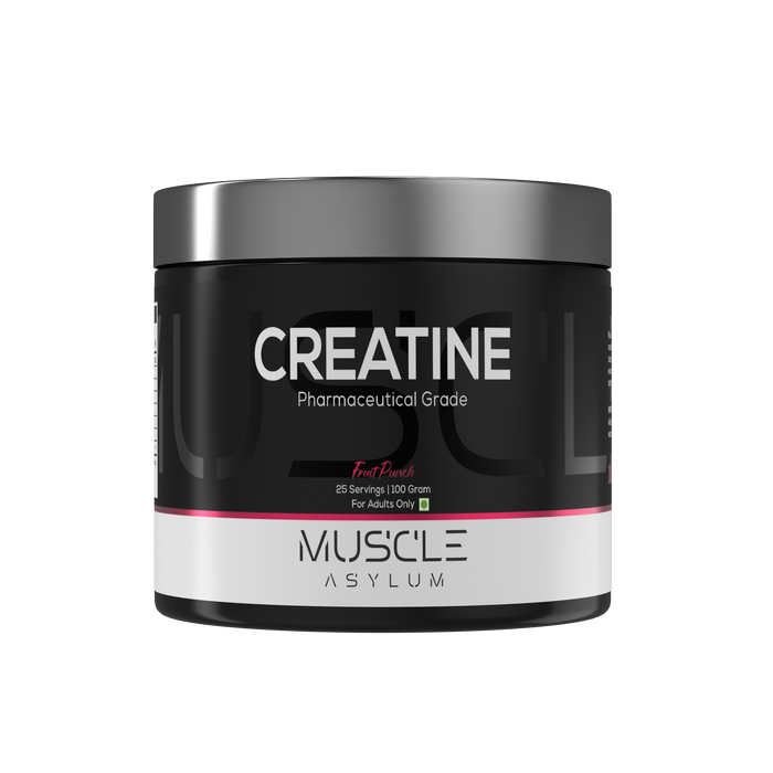 Muscle Asylum Creatine Monohydrate Powder – Pharmaceutical Grade Micronized Creatine for Strength, Performance & Muscle Recovery | 100g | 25 Servings