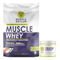 Muscle Whey Protein Bag 1kg + Creatine Unflavored 100g