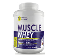Muscle Asylum- Muscle Whey Protein - 24g Protein, 5.2g BCAA - (50 Servings), 2 Kg (4.4Lbs))