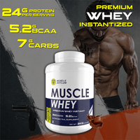 Muscle Asylum- Muscle Whey Protein - 24g Protein, 5.2g BCAA - (50 Servings), 2 Kg (4.4Lbs))