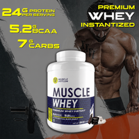 Muscle Asylum- Muscle Whey Protein - 24g Protein, 5.2g BCAA - (50 Servings), 2 Kg (4.4Lbs))