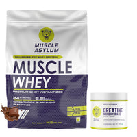 Muscle Whey Protein Bag 1kg + Creatine Unflavored 100g