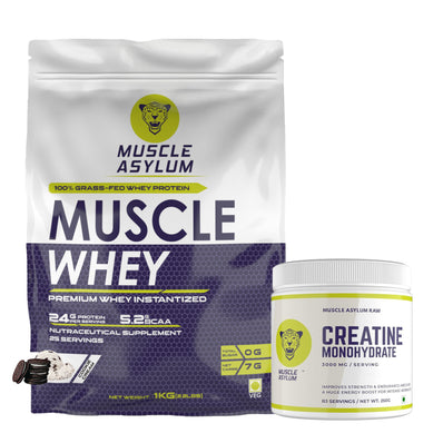 Muscle Whey Protein Box 1Kg & Creatine Unflavored 250g