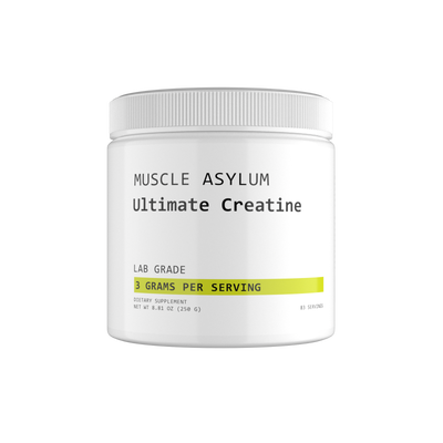 Muscle Asylum CreaGain Creatine Powder 3g - Pure Creatine Supplement for Muscle Growth, Recovery, Strength, and Performance - 83 Servings