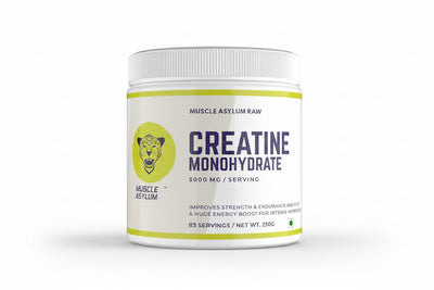 Muscle Asylum Creatine Monohydrate Powder 250Gm,83 Servings Boosts Athletic Performance Micronized & Instantized Fuels Muscles Provides Energy Support Heavy Workout Recovery Unflavoured