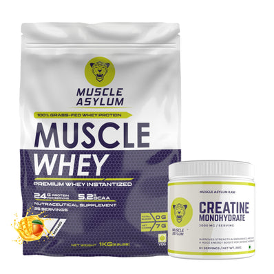 Muscle Whey Protein Box 1Kg & Creatine Unflavored 250g