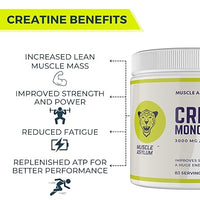 Muscle Asylum Creatine Monohydrate Powder 250Gm,83 Servings Boosts Athletic Performance Micronized & Instantized Fuels Muscles Provides Energy Support Heavy Workout Recovery Unflavoured
