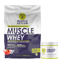 Muscle Whey Protein Bag 1kg + Creatine Unflavored 100g