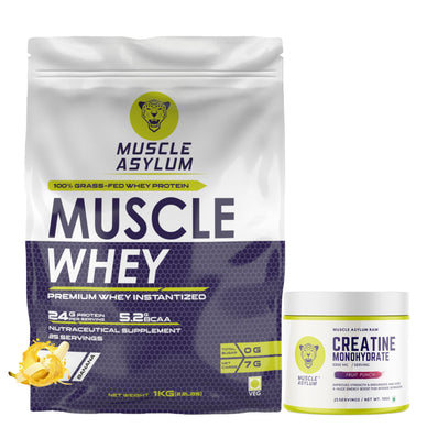 Muscle Whey Protein Bag 1kg with Creatine Fruit Punch 100g