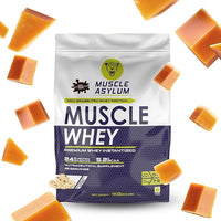 Muscle Asylum Premium Whey Protein 1kg l 24g Protein/Serving For Muscle Building & Recovery, 25 Servings