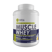 Muscle Asylum- Muscle Whey 100% Whey Protein - 24g Protein, 5.2g BCAA - (50 Servings), 2 Kg (4.4Lbs))