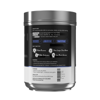 Supplement container with label on a white background