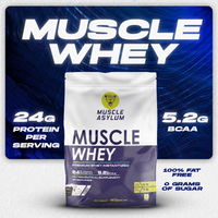 Muscle Asylum Premium 1kg Whey Protein Blend - 24g Protein Per Serving For Muscle Building & Recovery,25 Servings