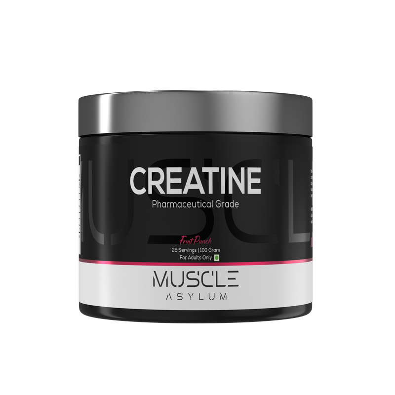 Muscle Asylum Creatine Monohydrate Powder – Pharmaceutical Grade Micronized Creatine for Strength, Performance & Muscle Recovery | 100g | 25 Servings