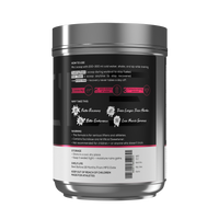 Supplement container with label on a white background