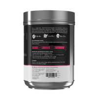 Supplement container with label on a white background