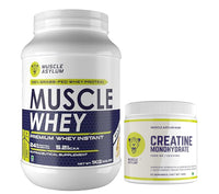 Muscle Whey Protein 1kg and creatine Unflavoured 250g