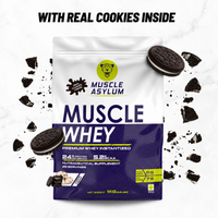 Muscle Asylum Premium Whey Protein 1kg l 24g Protein/Serving For Muscle Building & Recovery, 25 Servings