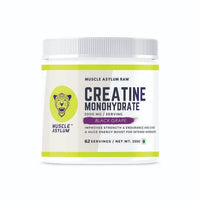 Muscle Asylum Creatine Monohydrate 62 Servings Powder- 250gm (Black Grape)