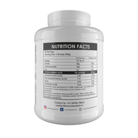 Muscle Asylum- Raw Whey Protein Concentrate- 18g Protein per serving, 6.89 EAA, 2.90g BCAA with Digestive Enzymes -(2kg / 4.4lbs)