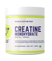 Muscle Asylum- Whey Protein Concentrate 80% - 18g Protein, 6.89 EAA, 2.90g BCAA with Digestive Enzymes - (Unflavoured, 1 kg -Creatine Monohydrate Powder -...