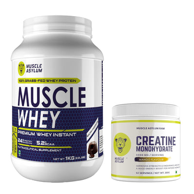 Muscle Whey Protein 1kg and Creatine Mango 250g